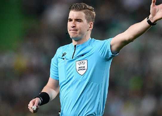 欧足联官方：法国名哨勒泰西耶执法阿森纳vs葡体欧冠次回合