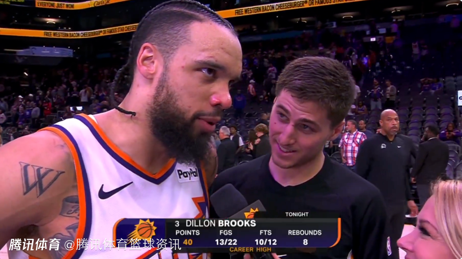 狂轰生涯新高40分！狄龙：感谢给我传球的队员们 我就是拿出反派狠劲去打比赛