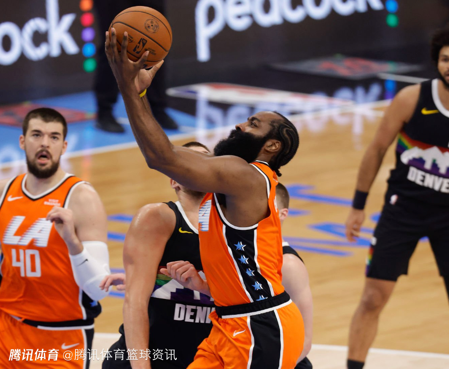 快船vs掘金前瞻：小卡出战成疑哈登或独挑大梁 穆雷欲助队双杀对手