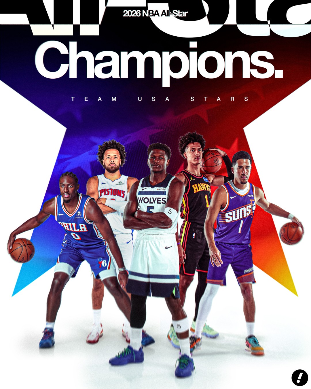 NBA全明星正赛-星辰队大胜条纹队夺冠 小卡4中0仅1分爱德华兹荣膺MVP