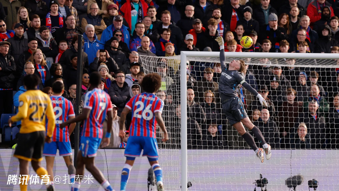 英超-亨德森扑点、盖桑德90分钟绝杀，水晶宫1-0十人狼队