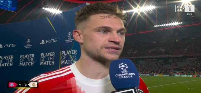 基米希：拜仁并没有发挥出最佳水准，但仍然双杀了皇马这样的豪门