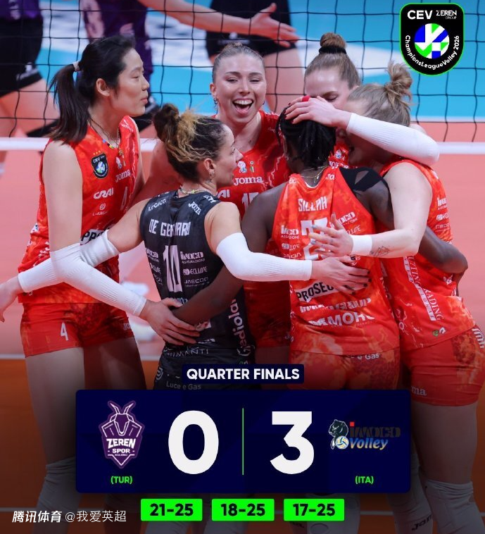 31岁朱婷欧冠献神作！极限救球变直接得分，主帅+队友激动跪地膜拜