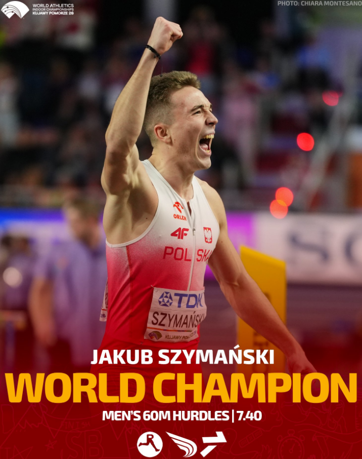 室内世锦赛60米栏波兰选手夺冠全场沸腾 刘俊茜陈圆将止步半决赛