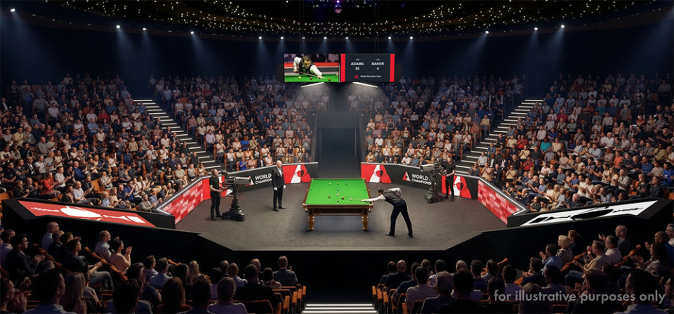 官宣！斯诺克世锦赛留在克鲁斯堡 赵心童：所有中国选手都希望在这里比赛