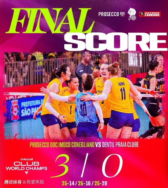 31岁朱婷世俱杯封神！14扣12中打爆巴西劲旅 率队3战全胜进半决赛