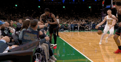 意外插曲！埃奇库姆扑向观众席踢中女球迷面部 随后拥抱致歉