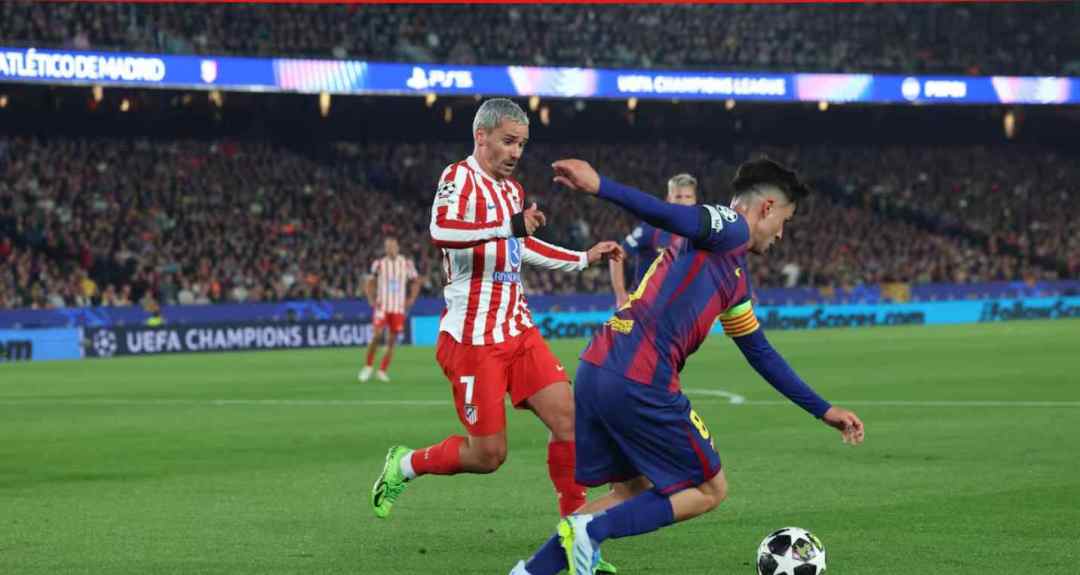 西媒：佩德里因大腿后侧肌肉不适被换下，或缺席周末同城德比