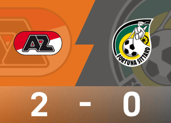 荷甲战报：梅尔丁克破门，阿尔克马尔2-0福图纳锡塔德