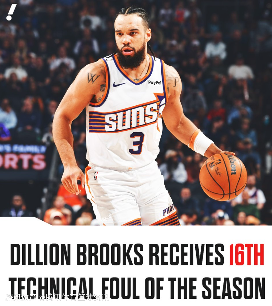 狄龙防守麦凯恩吃到本季第16次技犯 下场对阵马刺将被禁赛一场
