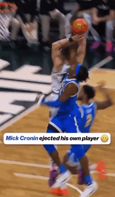 NCAA戏剧一幕：UCLA主帅将自家球员驱逐回更衣室 后者前一回合恶犯对手