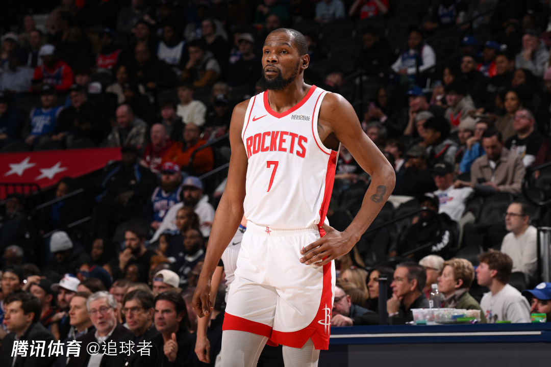 火箭输得不冤！杜兰特36+7干扰球引争议 苦战44分钟仍加时惜败