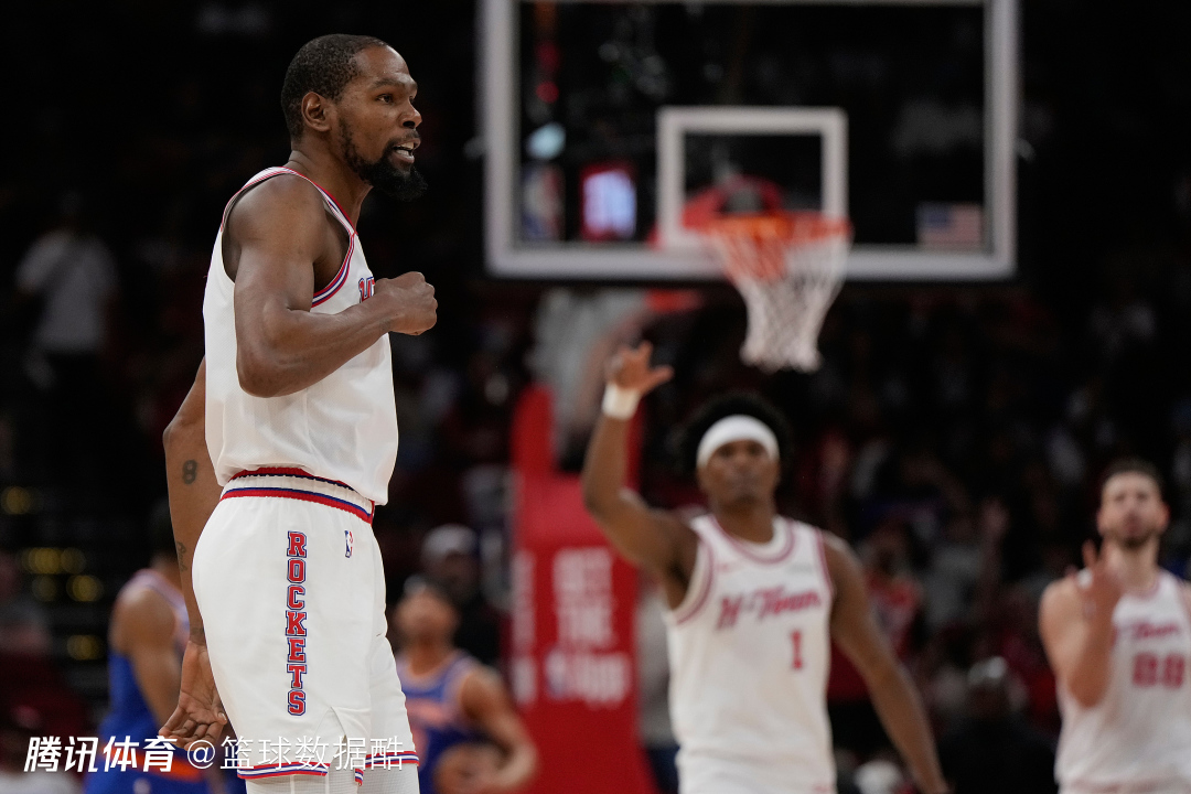 数据证明杜兰特与申京化学反应提升 火箭中锋增加三分威力倍增