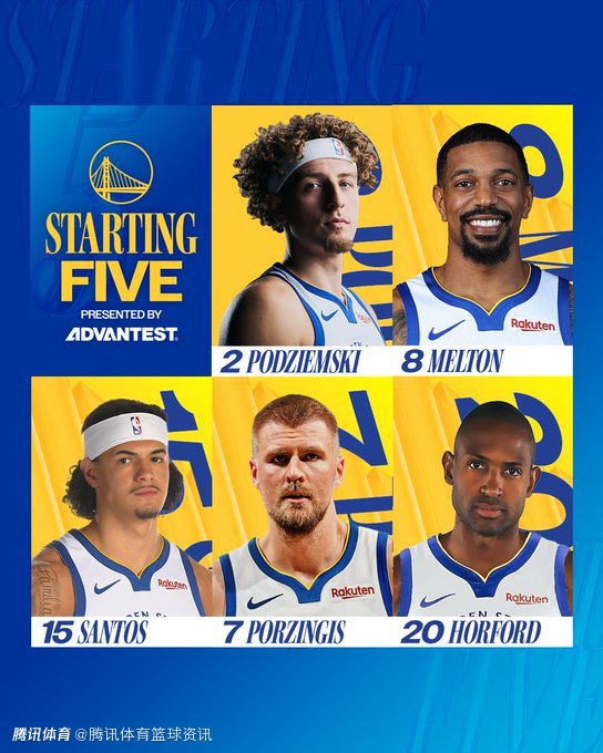 勇士vs森林狼首发出炉：波神迎勇士生涯首次首发 联手霍福德担纲内线