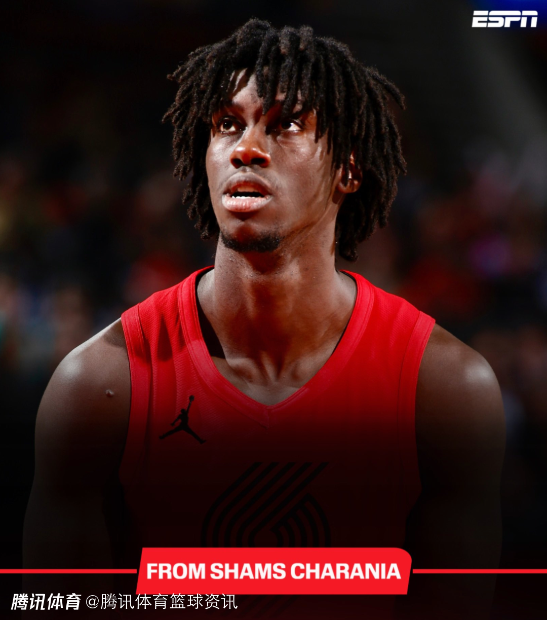 双向合同获转正！Shams：开拓者和西索科签下一份为期2年新合同