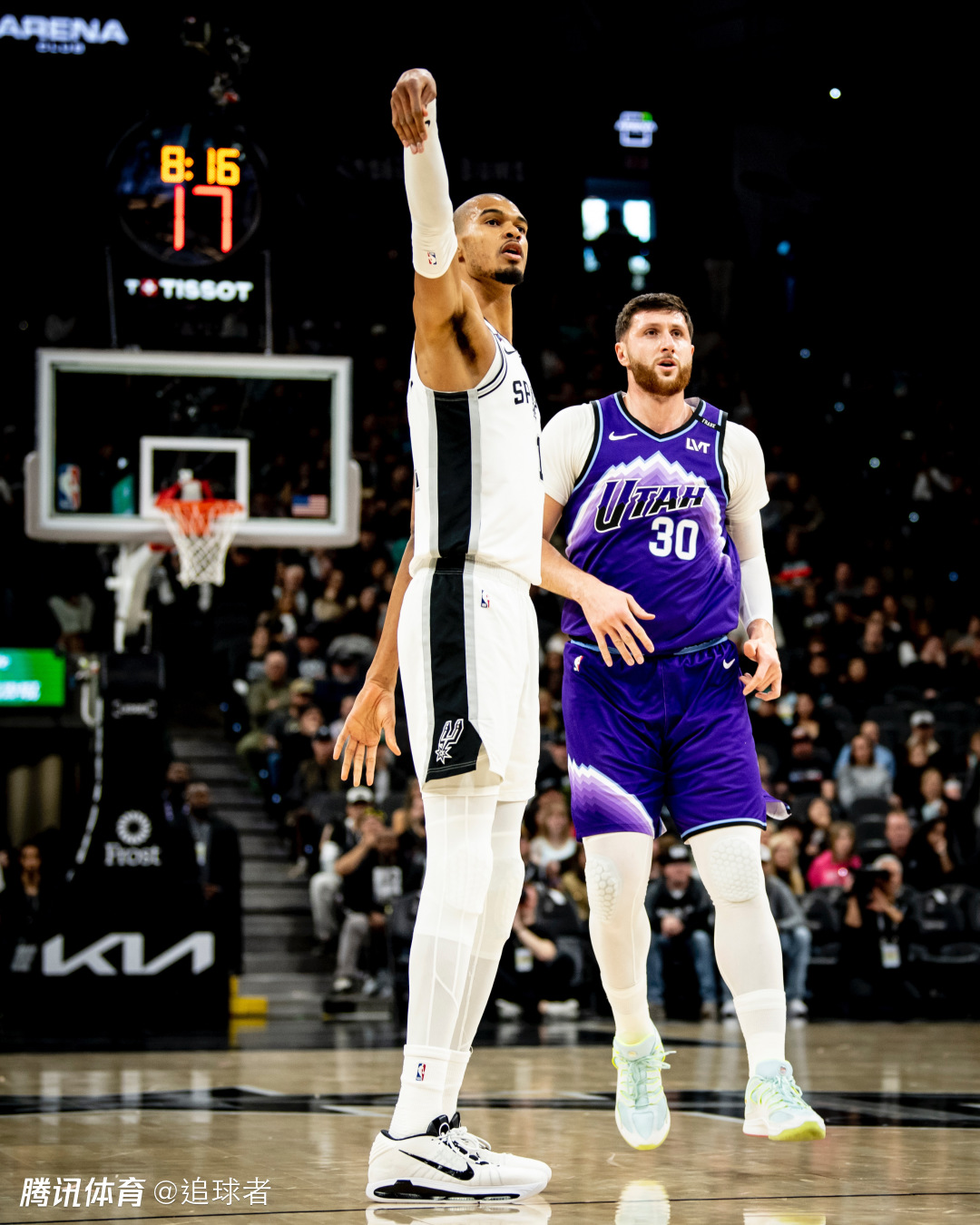 稳固西部第二！文班轰33+10+7记三分：入选全明星之夜打爆爵士