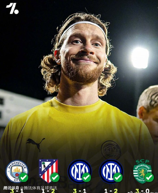 含金量十足！博德闪耀3-0葡体豪取欧冠5连胜 赢曼城双杀国米客场赢马竞