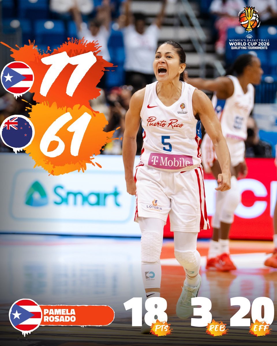 女篮世预赛-罗萨多18分波多黎各逆转新西兰 拿下最后一个世界杯名额
