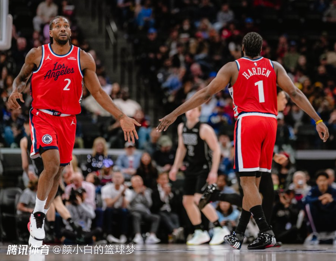 泰伦卢盛赞哈登扛起球队！快船距前六仅4.5胜场 官方晒8数据力挺登哥