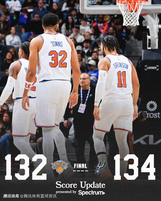 布朗：马刺全队把我们按在地上摩擦 如果防守端问题不解决迟早付出代价