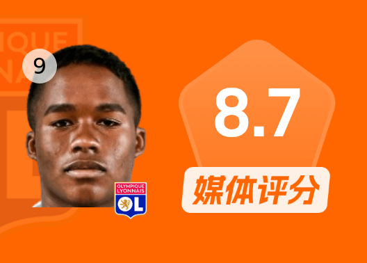 恩德里克vs大巴黎数据：1进球1助攻，2射门2射正