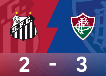 巴西甲战报：卡斯蒂略1射1传，弗鲁米嫩塞3-2战胜桑托斯