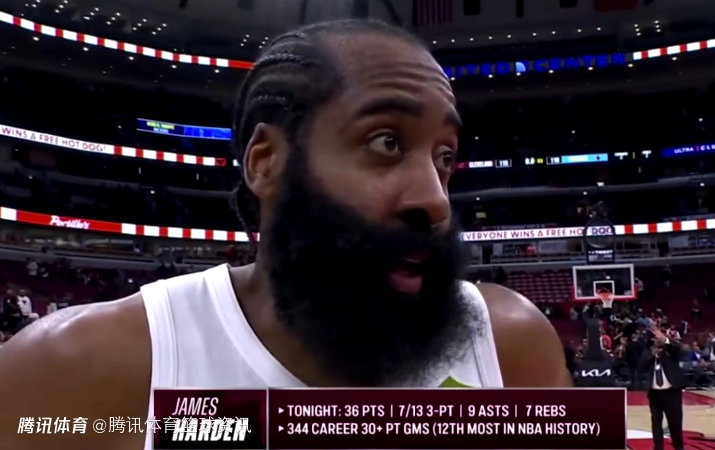 36分创骑士生涯新高！哈登：我们必须更职业些 球权处理有些漫不经心