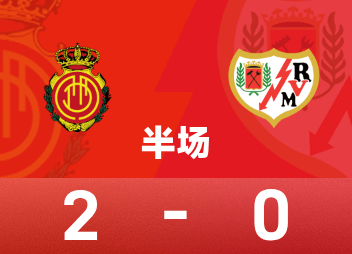 西甲半场：穆里奇双响，马略卡2-0巴列卡诺