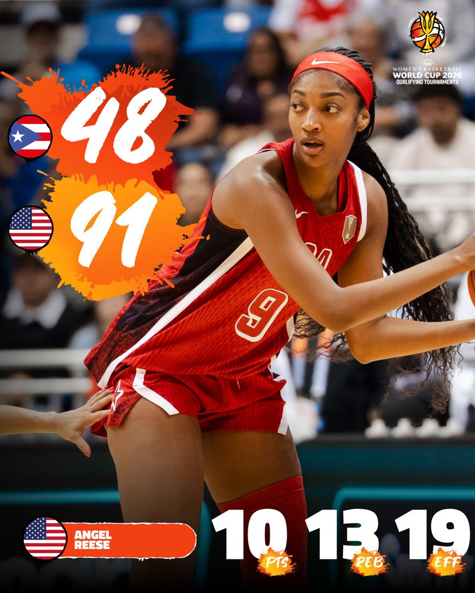 女篮世预赛-首节24-7定胜局！美国43分大胜波多黎各 里斯10+13克拉克8分