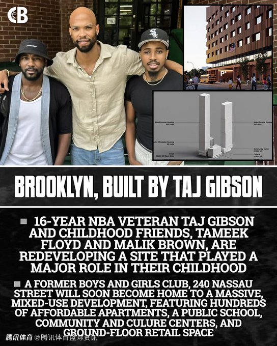 反哺之心！吉布森携儿时好友将童年记忆打造成布鲁克林新标志