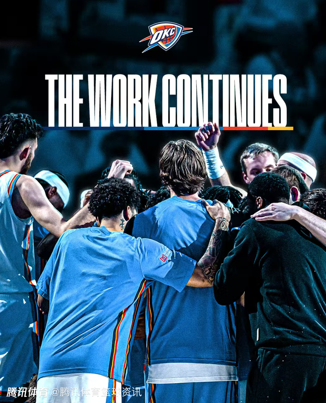 连续三年西部登顶+两年联盟第一！雷霆再创神迹：两项纪录比肩公牛勇士写入历史