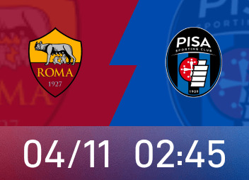 意甲前瞻：罗马全力冲击欧冠资格，比萨保级形势愈加严峻