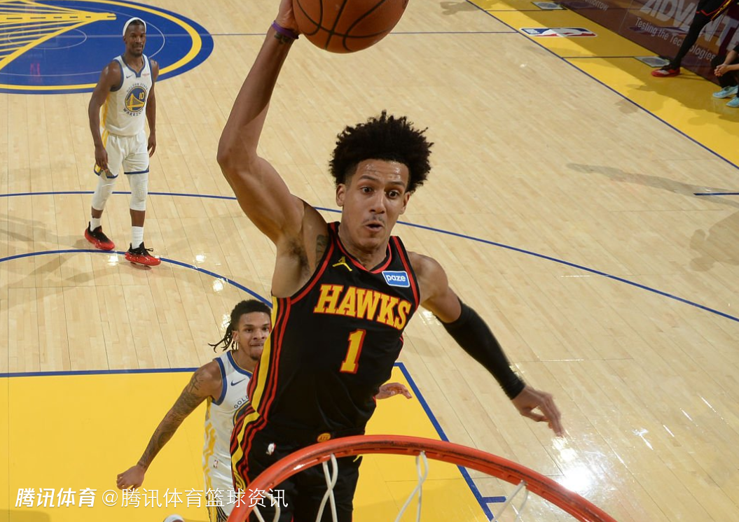 新鹰王无疑！杰伦-约翰逊追平詹皇 并列单赛季最快300板+300助前锋