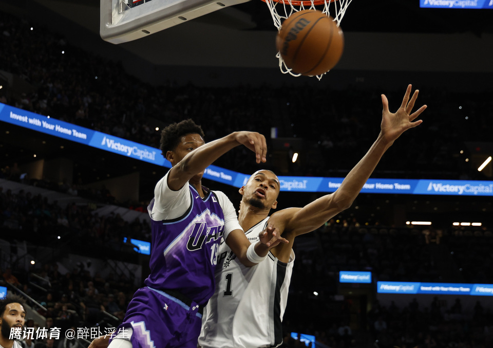 文班33+10+7三分赛季新高 马刺轻取爵士达成30胜西部第二