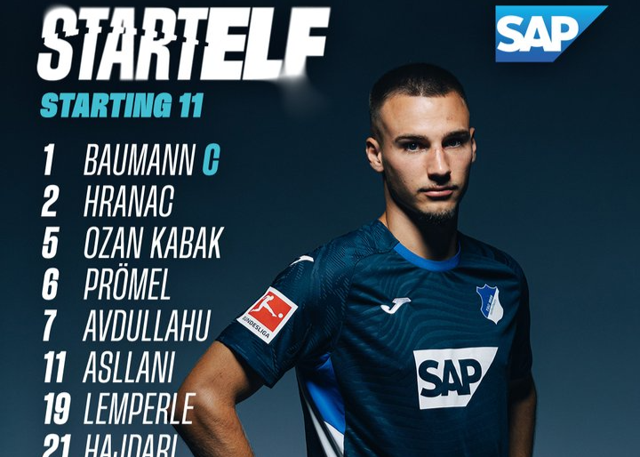 奥格斯堡vs霍村首发：阿斯拉尼PK格雷戈里奇，曹法尔先发