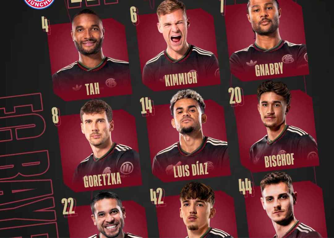 拜仁客战弗赖堡：凯恩缺席，奥利塞替补，迪亚斯、格纳布里出战