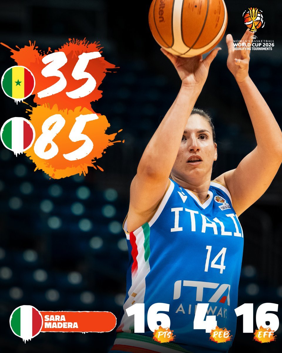 女篮世预赛-意大利50分狂胜塞内加尔 4胜1负小组第二仅次于美国女篮