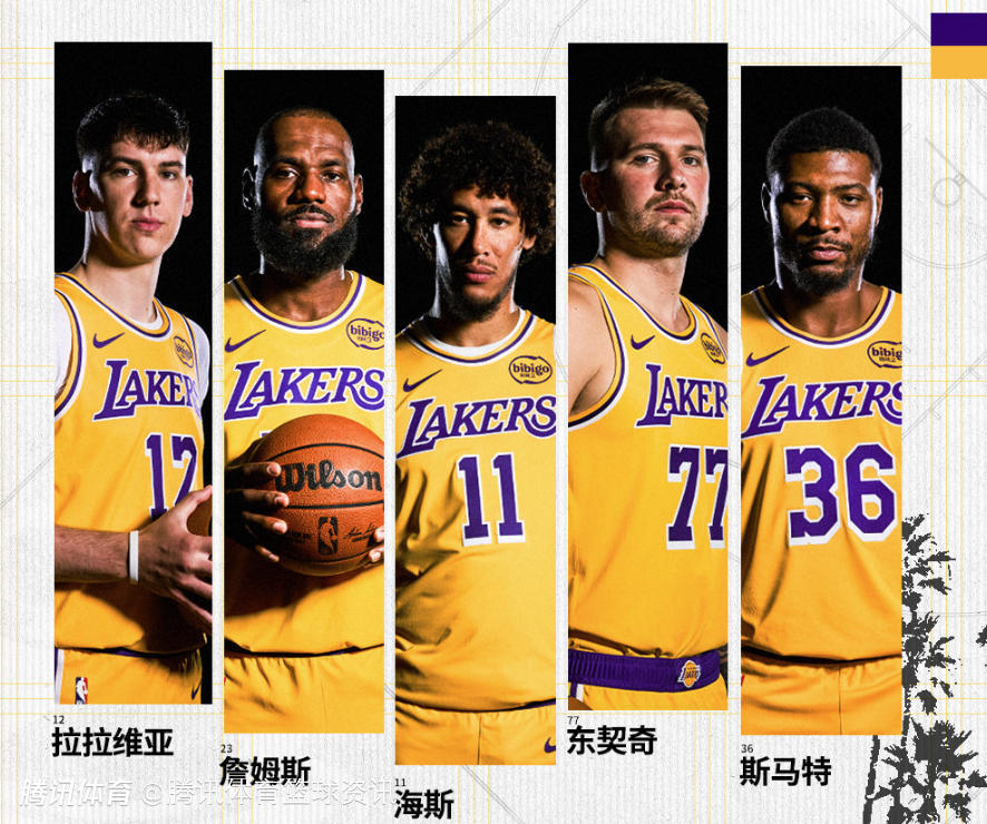 湖人vs快船首发出炉：东詹对决登卡 雷迪克又启用新阵容