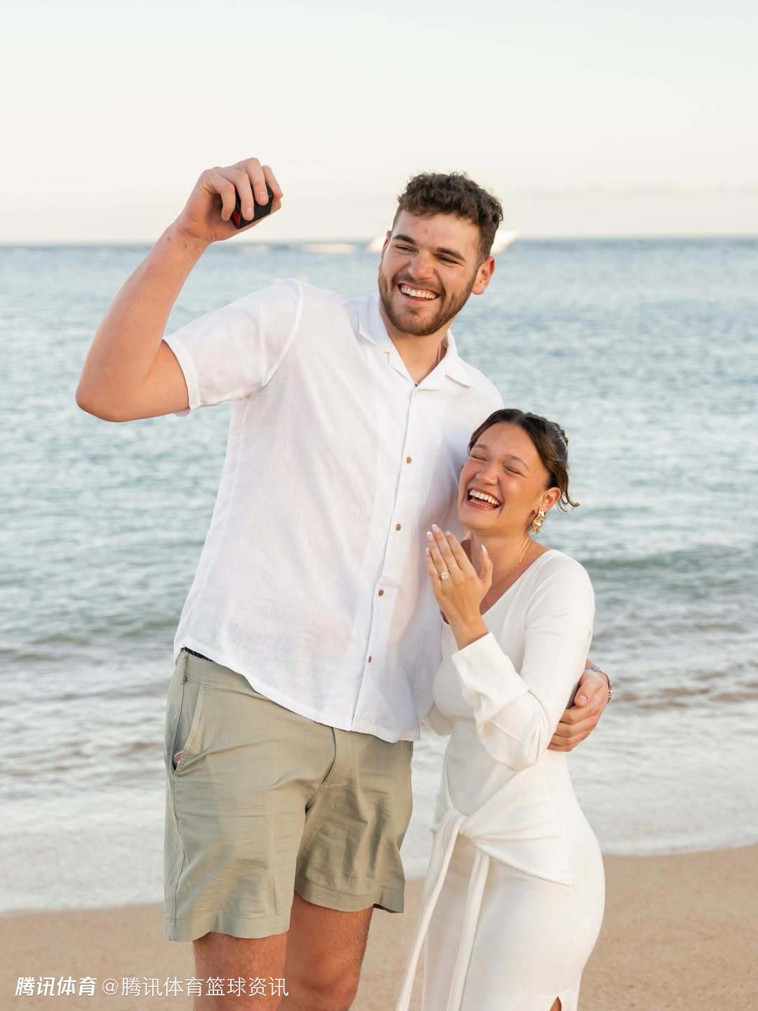 甜蜜官宣！克林根与女友订婚 杨瀚森女友评论区送祝福