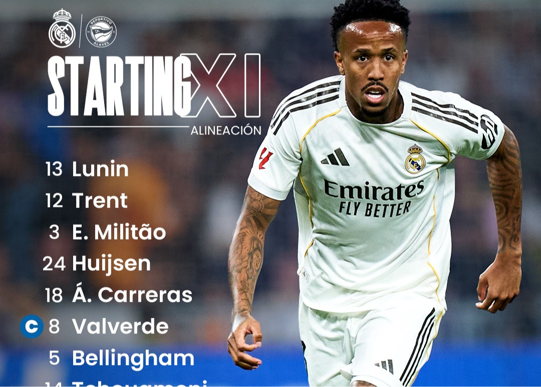 皇马vs阿拉维斯首发：姆巴佩、维尼修斯和贝林先发