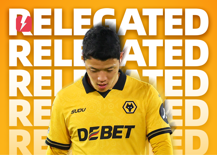 狼队提前5轮从英超降级，成为本赛季五大联赛首支降级队伍