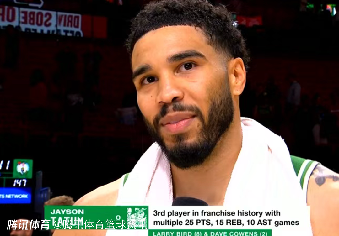 三双表现比肩伯德！塔图姆：这说明我做得还不错 布朗在攻防两端都表现出色