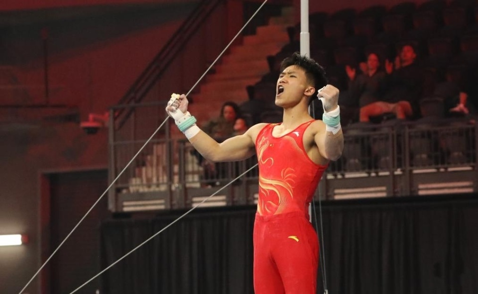 体操世界杯开罗站第二日：柯沁沁平衡木技压群芳，单/双杠优势明显